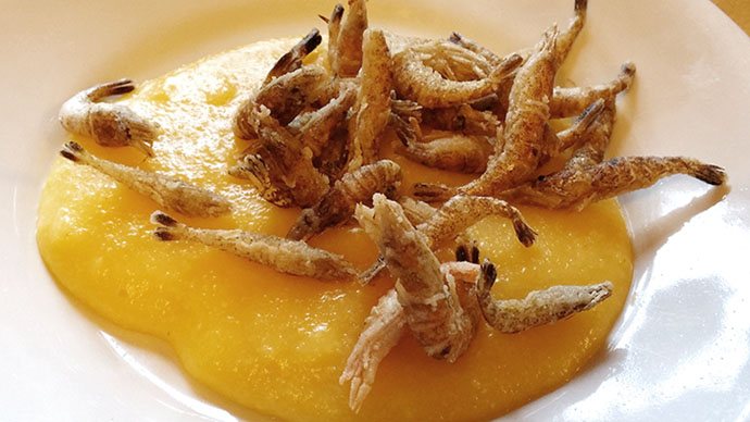 You won't repeat a single dish with the meals provided throughout this tour! Schie e polenta