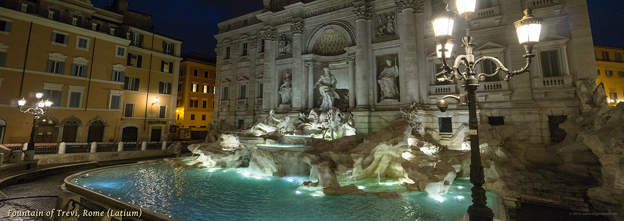 The Fountain of Trevi in Rome